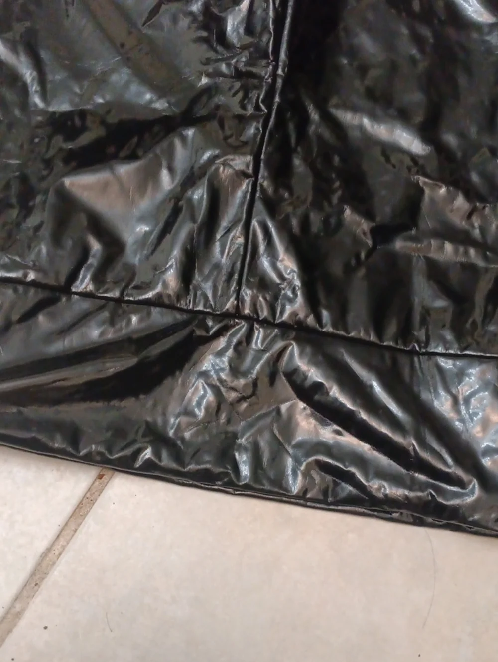 SHEIN Black Faux Latex Like Leggings